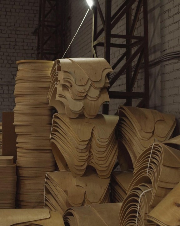 Bent plywood backs